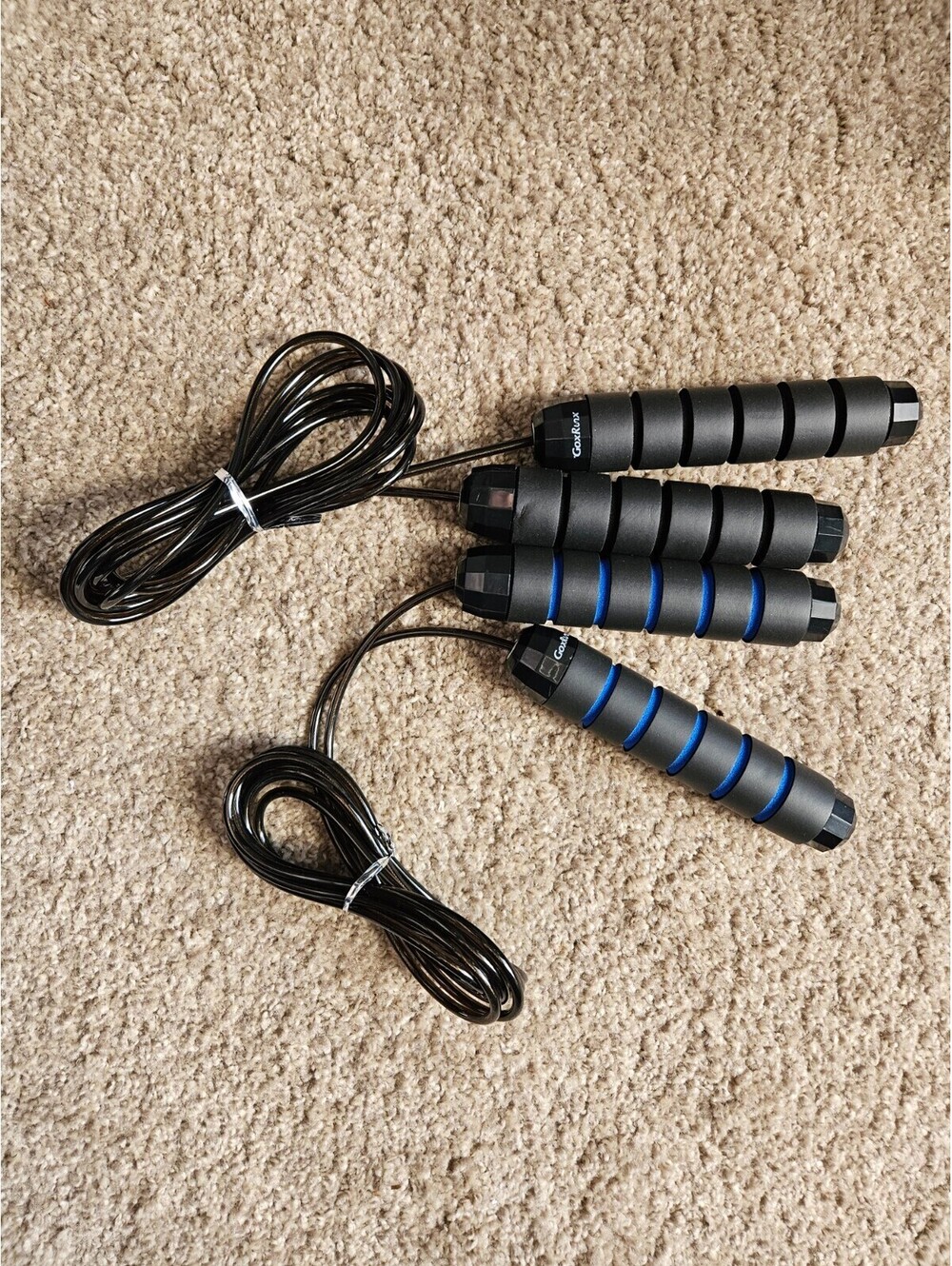 GoxRunx 2- Pack Jump Rope Skipping Rope for Fitness Workout Tangle-Free
